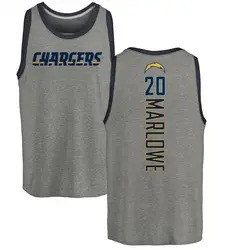 Dean Marlowe Los Angeles Chargers Youth by Backer Tri-Blend Tank Top - Ash