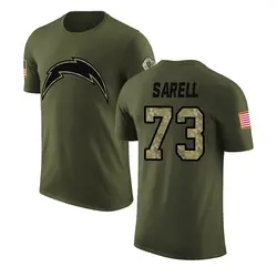 Foster Sarell Los Angeles Chargers Men's Legend Olive Salute to Service T-Shirt