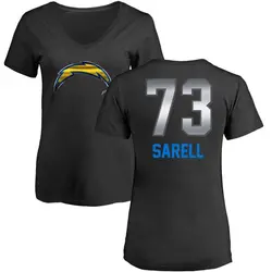 Foster Sarell Los Angeles Chargers Women's Black by Midnight Mascot T-Shirt -