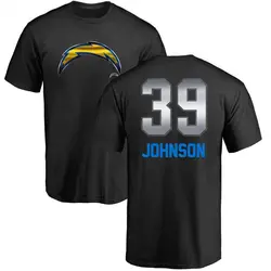 Jaylen Johnson Los Angeles Chargers Men's Black by Midnight Mascot T-Shirt -