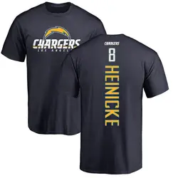 Taylor Heinicke Los Angeles Chargers Men's Navy Backer T-Shirt -