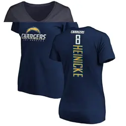 Taylor Heinicke Los Angeles Chargers Women's Navy Backer T-Shirt -