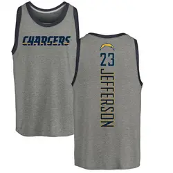 Tony Jefferson Los Angeles Chargers Men's by Backer Tri-Blend Tank Top - Ash